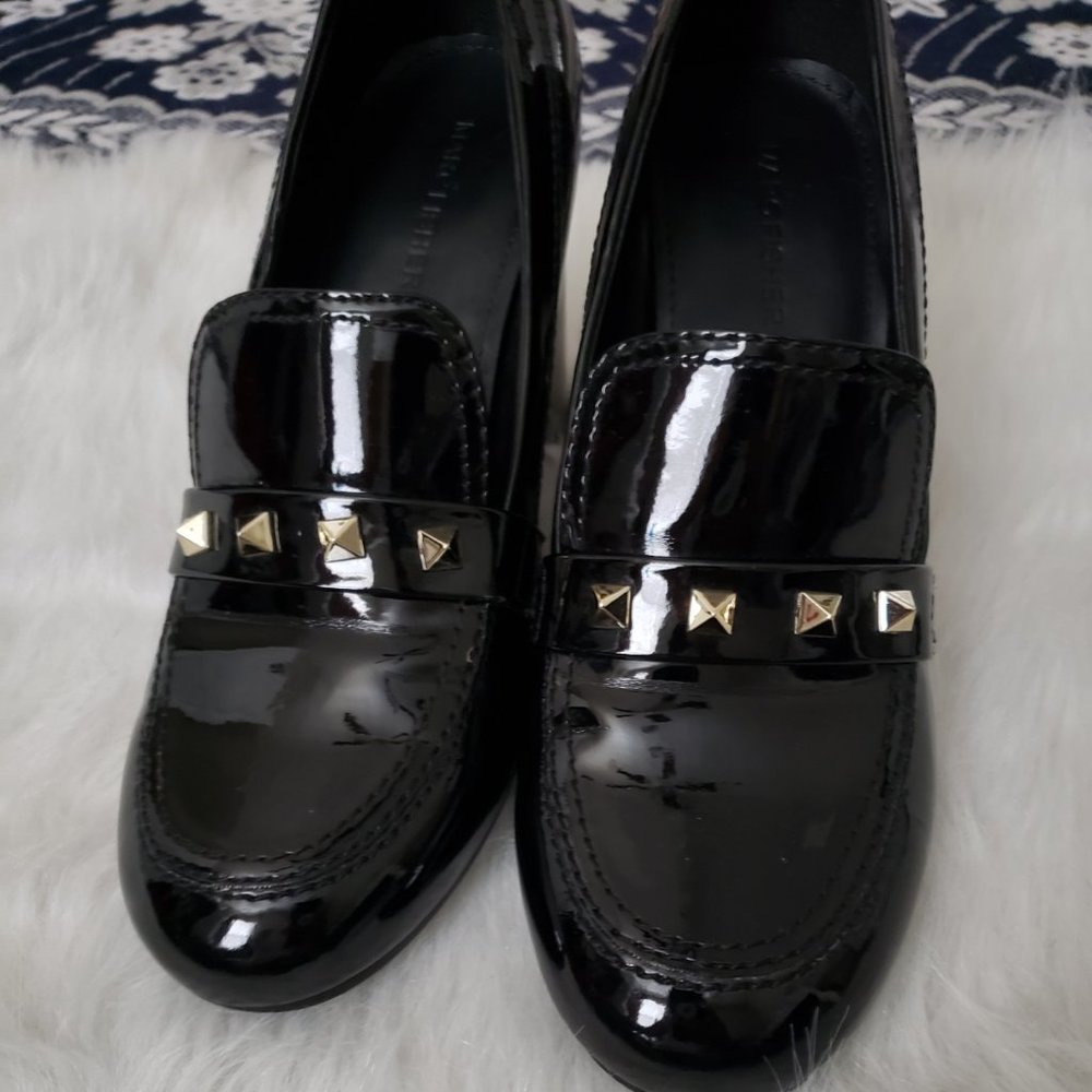 MARC FISHER Barla Patent Leather Black Heel  7.5